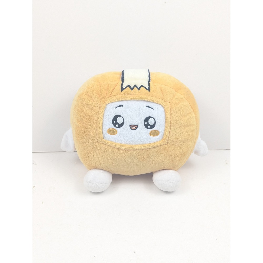 Lankybox Boxy Plush Toy‎ Yellow White Cute Face Stuffed Animal
